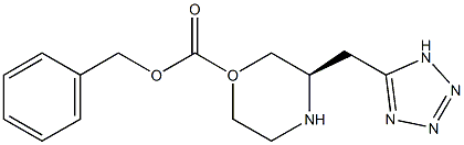 (R)-1-CBZ-3-(1H-TETRAZOL-5-YLMETHYL)MORPHOLINE Struktur