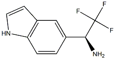 (1S)-2,2,2-TRIFLUORO-1-INDOL-5-YLETHYLAMINE Struktur