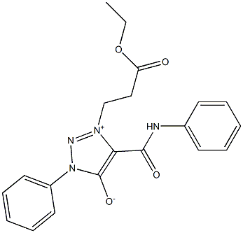 4-(ANILINOCARBONYL)-3-(3-ETHOXY-3-OXOPROPYL)-1-PHENYL-1H-1,2,3-TRIAZOL-3-IUM-5-OLATE Struktur