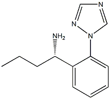 (1S)-1-(2-(1,2,4-TRIAZOLYL)PHENYL)BUTYLAMINE Struktur