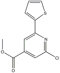 METHYL 2-CHLORO-6-(THIOPHEN-2-YL)PYRIDINE-4-CARBOXYLATE Struktur