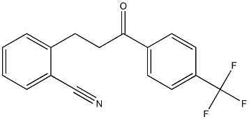 3-(2-CYANOPHENYL)-4'-TRIFLUOROMETHYLPROPIOPHENONE Struktur