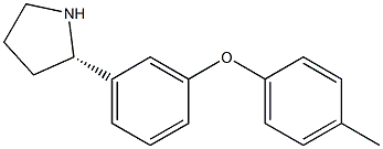 1-((2S)PYRROLIDIN-2-YL)-3-(4-METHYLPHENOXY)BENZENE Struktur