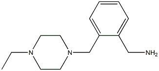 1-(2-[(4-ETHYLPIPERAZIN-1-YL)METHYL]PHENYL)METHANAMINE Struktur