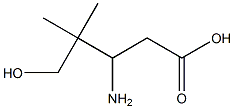 3-AMINO-4,4-DIMETHYL-5-HYDROXY-PENTANOIC ACID Struktur