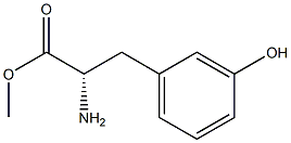 METHYL (2S)-2-AMINO-3-(3-HYDROXYPHENYL)PROPANOATE Struktur