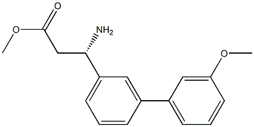 METHYL (3S)-3-AMINO-3-[3-(3-METHOXYPHENYL)PHENYL]PROPANOATE Struktur