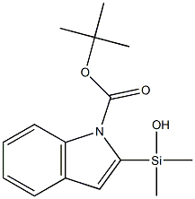 N-BOC-2-INDOLYLDIMETHYLSILANOL Struktur