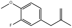 3-(3-FLUORO-4-METHOXYPHENYL)-2-METHYL-1-PROPENE Struktur