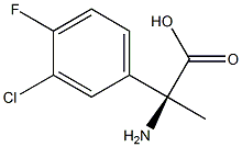 (2S)-2-AMINO-2-(3-CHLORO-4-FLUOROPHENYL)PROPANOIC ACID Struktur