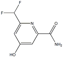 6-(DIFLUOROMETHYL)-4-HYDROXYPYRIDINE-2-CARBOXAMIDE Struktur