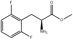 METHYL (2S)-2-AMINO-3-(2,6-DIFLUOROPHENYL)PROPANOATE Struktur