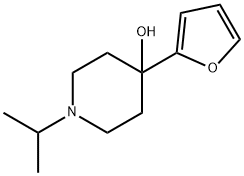 4-(2-FURYL)-4-HYDROXY-1-ISOPROPYLPIPERIDINE Struktur