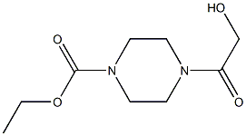 ETHYL 4-GLYCOLOYLPIPERAZINE-1-CARBOXYLATE Struktur