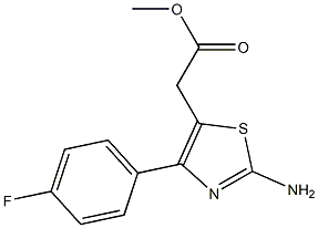 METHYL 2-(2-AMINO-4-(4-FLUOROPHENYL)THIAZOL-5-YL)ACETATE Struktur