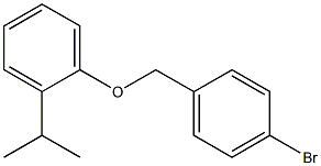 4-BROMOBENZYL-(2-ISOPROPYLPHENYL)ETHER Struktur