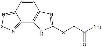 2-(8H-IMIDAZO[4,5-E][2,1,3]BENZOTHIADIAZOL-7-YLTHIO)ACETAMIDE Struktur