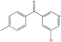 3-CHLORO-5-(4-METHYLTHIOBENZOYL)PYRIDINE Struktur