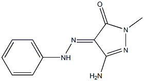 (4E)-3-AMINO-1-METHYL-1H-PYRAZOLE-4,5-DIONE 4-(PHENYLHYDRAZONE) Struktur