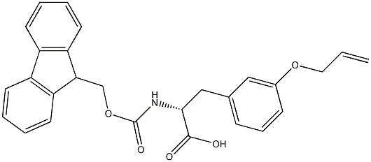 FMOC-D-M-TYROSINE(OALLYL) Struktur