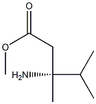 METHYL (3R)-3-AMINO-3,4-DIMETHYLPENTANOATE Struktur