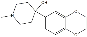 4-[3,4-(ETHYLENEDIOXY)PHENYL]-4-HYDROXY-1-METHYLPIPERIDINE Struktur