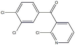 2-CHLORO-3-(3,4-DICHLOROBENZOYL)PYRIDINE Struktur