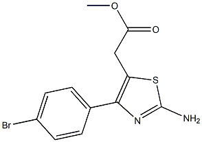 METHYL 2-(2-AMINO-4-(4-BROMOPHENYL)THIAZOL-5-YL)ACETATE Struktur