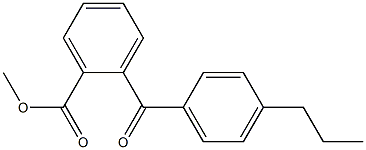 METHYL 2-(4-N-PROPYLBENZOYL)BENZOATE Struktur