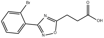 3-[3-(2-BROMOPHENYL)-1,2,4-OXADIAZOL-5-YL]PROPANOIC ACID Struktur