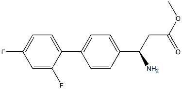 METHYL (3R)-3-AMINO-3-[4-(2,4-DIFLUOROPHENYL)PHENYL]PROPANOATE Struktur