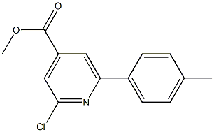 METHYL 2-CHLORO-6-P-TOLYLPYRIDINE-4-CARBOXYLATE Struktur