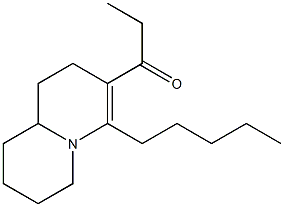 1-(4-PENTYL-1,6,7,8,9,9A-HEXAHYDRO-2H-QUINOLIZIN-3-YL)PROPAN-1-ONE Struktur