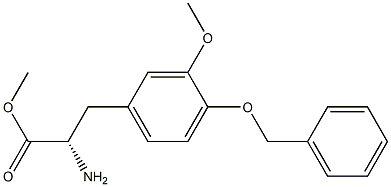 METHYL (2S)-2-AMINO-3-[3-METHOXY-4-(PHENYLMETHOXY)PHENYL]PROPANOATE Struktur