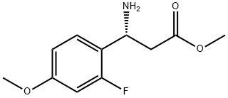 METHYL (3R)-3-AMINO-3-(2-FLUORO-4-METHOXYPHENYL)PROPANOATE Struktur