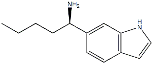 (1R)-1-INDOL-6-YLPENTYLAMINE Struktur