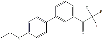 3'-(4-ETHYLTHIOPHENYL)-2,2,2-TRIFLUOROACETOPHENONE Struktur