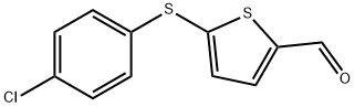 5-[(4-CHLOROPHENYL)SULFANYL]-2-THIOPHENECARBALDEHYDE Struktur