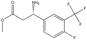 METHYL (3S)-3-AMINO-3-[4-FLUORO-3-(TRIFLUOROMETHYL)PHENYL]PROPANOATE Struktur