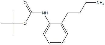 2-(3-AMINOPROPYL)-1-(TERT-BUTOXYCARBONYLAMINO)BENZENE Struktur