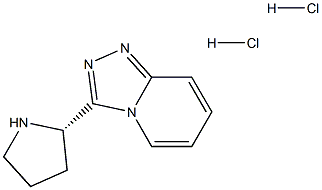 3-[(2S)-PYRROLIDIN-2-YL][1,2,4]TRIAZOLO[4,3-A]PYRIDINE DIHYDROCHLORIDE Struktur