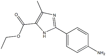 2-(4-AMINO-PHENYL)-5-METHYL-3H-IMIDAZOLE-4-CARBOXYLIC ACID ETHYL ESTER Struktur