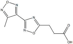 3-[3-(4-METHYL-1,2,5-OXADIAZOL-3-YL)-1,2,4-OXADIAZOL-5-YL]PROPANOIC ACID Struktur