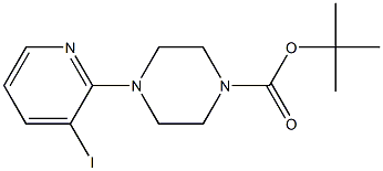 4-(3-IODO-PYRIDIN-2-YL)-PIPERAZINE-1-CARBOXYLIC ACID TERT-BUTYL ESTER Struktur