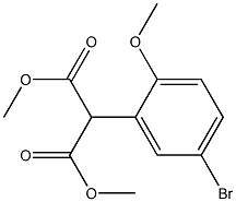 DIMETHYL (5-BROMO-2-METHOXYPHENYL)MALONATE Struktur