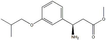 METHYL (3R)-3-AMINO-3-[3-(2-METHYLPROPOXY)PHENYL]PROPANOATE Struktur