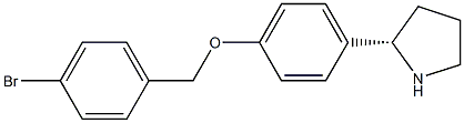 1-((2S)PYRROLIDIN-2-YL)-4-[(4-BROMOPHENYL)METHOXY]BENZENE Struktur