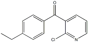 2-CHLORO-3-(4-ETHYLBENZOYL)PYRIDINE Struktur