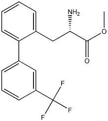 METHYL (2S)-2-AMINO-3-(2-[3-(TRIFLUOROMETHYL)PHENYL]PHENYL)PROPANOATE Struktur