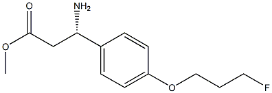 METHYL (3S)-3-AMINO-3-[4-(3-FLUOROPROPOXY)PHENYL]PROPANOATE Struktur